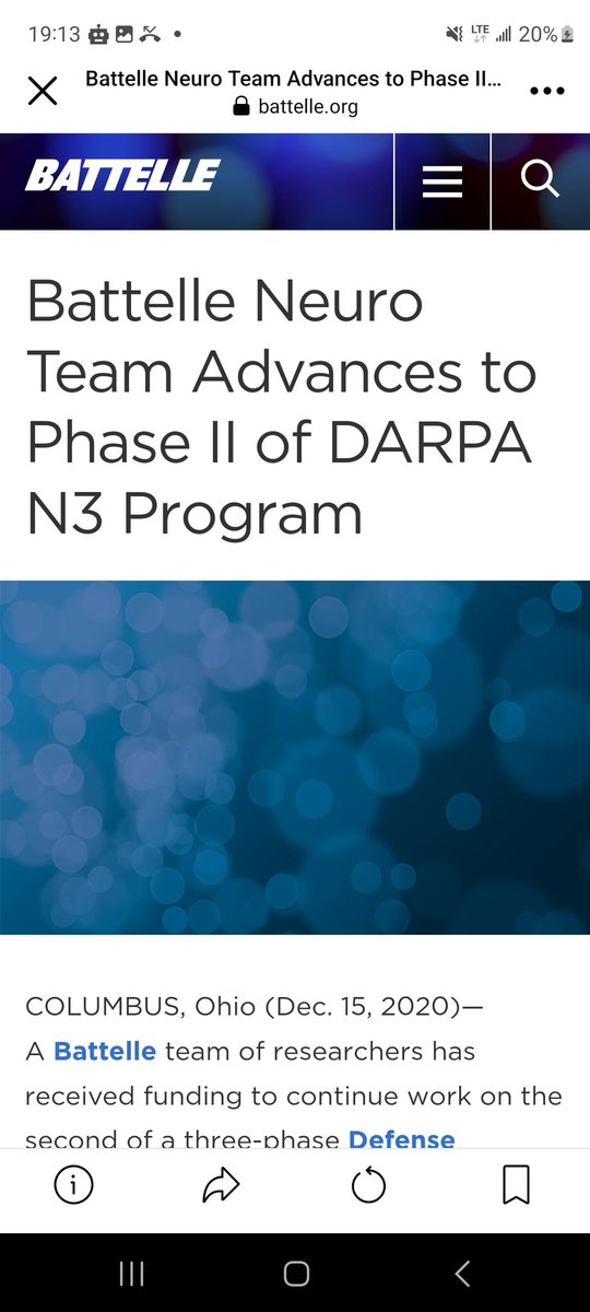 BarelyBook's tweet image. According to Battelle Neuro and DARPA, Phase 2 of this non-invasive &amp;amp; nonsurgical neural interface began around December 2020. 🤔
#BMI #BrainMachineInterface #NeuralNetworks #biodigitalconvergence #DARPA #Bioweapons #nanotech #advancedmaterials #Biohacking battelle.org/insights/newsr…