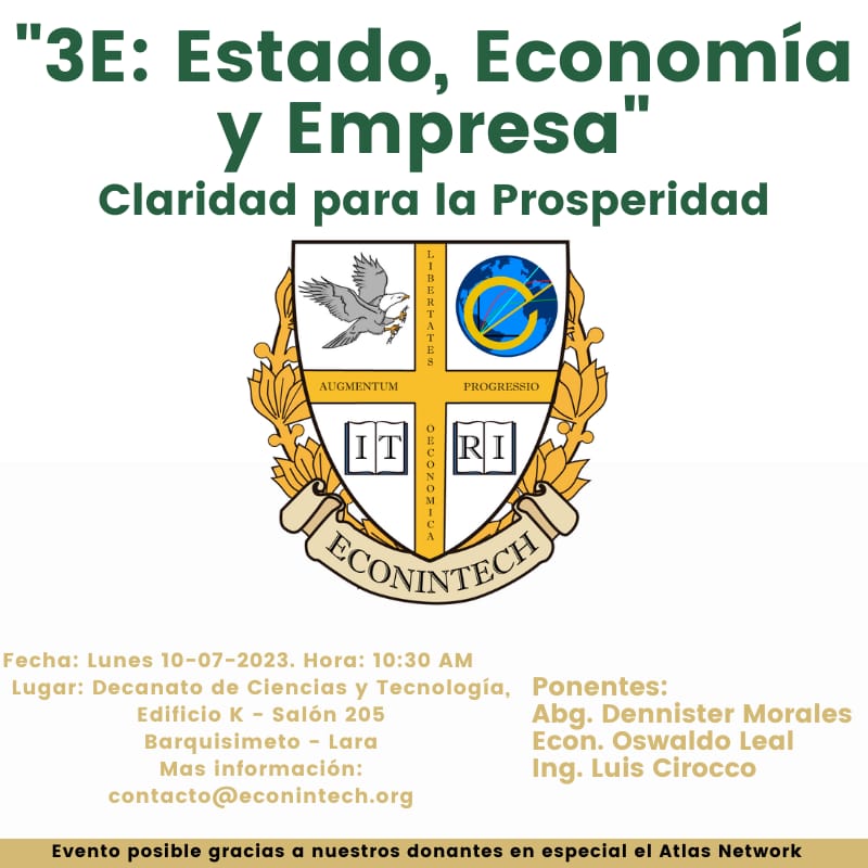 Ciclo de conferencias 
#Econintech #ATLASNETWORK 
#UCLAVE 
.
.
<a href="/AtlasNetwork/">Atlas Network</a>