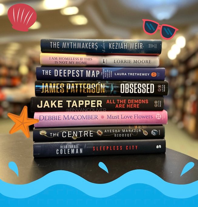 Another #NewReleaseTuesday! What book(s) can’t you wait to pick up?

@keziahweir
#LorrieMoore
@ltrethew
@JP_Books @jaketapper @debbiemacomber
@tweetingayesha
@ReedFColeman

#barnesandnoble #newbooks #newreleasetuesday #newreleases #bnvancouver #vancouverusa