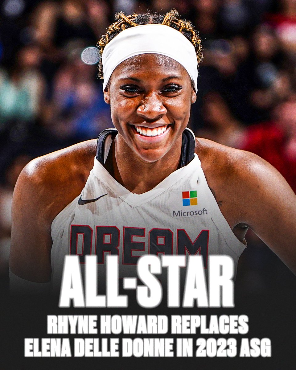 RHYNE HOWARD IS AN ALL-STAR 🌟 She will join Team Wilson for Saturday's #WNBAAllStar Game 👏