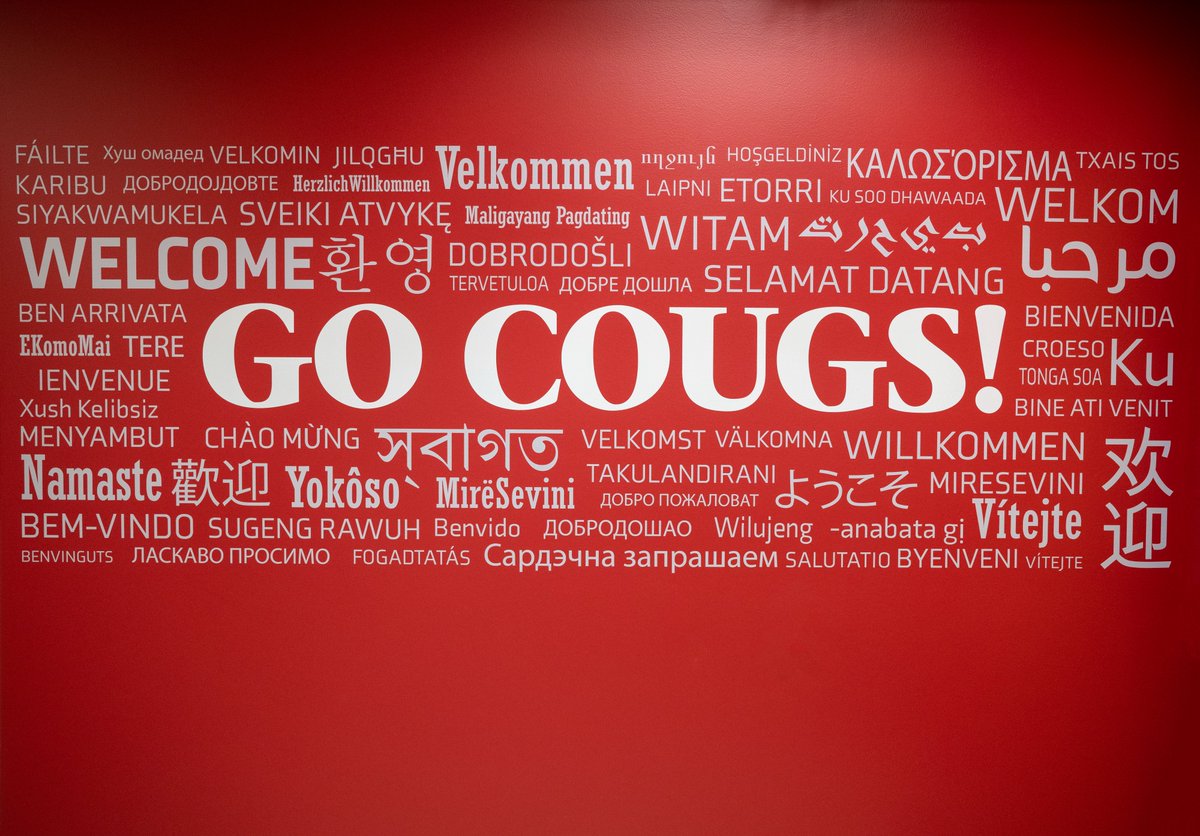 We like to think nothing says 'Welcome' like GO COUGS! 🐾 #WSU #GoCougs