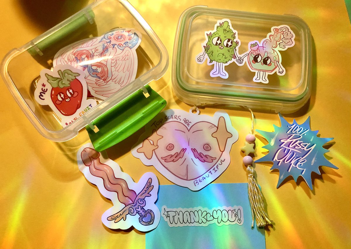 HeartGuckk's tweet photo. Just some cute order stuff!! ✨
#smallbusiness #etsy #stickers https://t.co/g9ipnCcscu