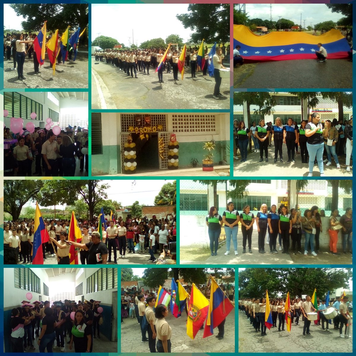 Entrega de estandartes de la institución a los estudiantes de 4to año