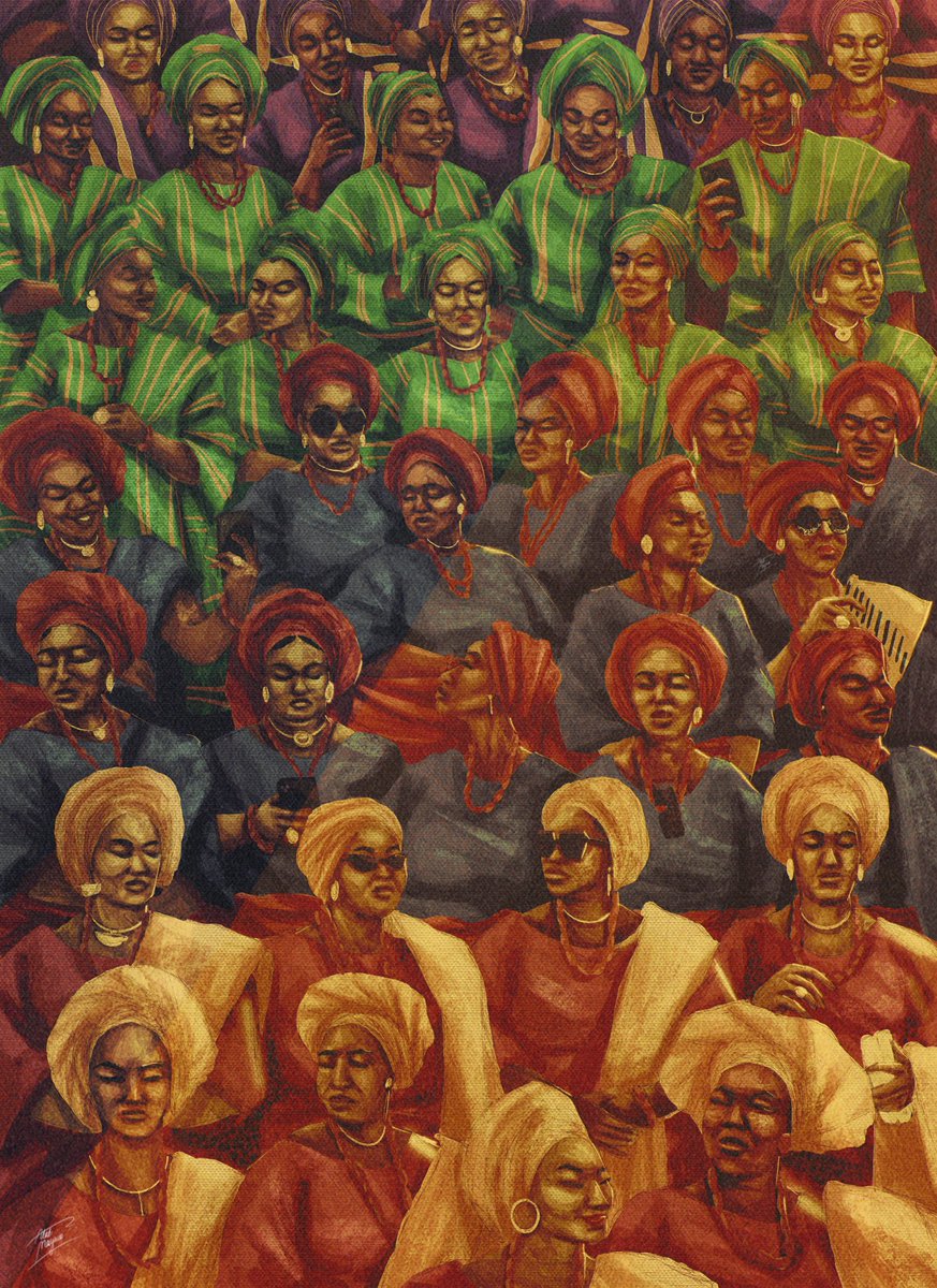 Too late to put up my #PortfolioDay post? My name is Mayowa and I’m currently obsessed with drawing large crowds.