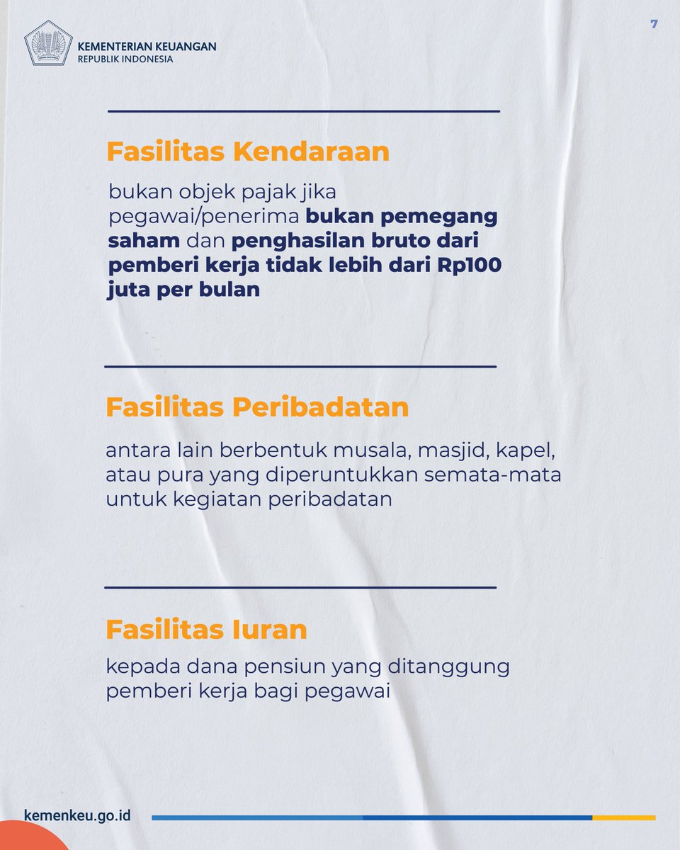 KemenkeuRI's tweet photo. Beberapa fasilitas juga dikecualikan tanpa batasan nilai. https://t.co/wAsXdeU6Kx