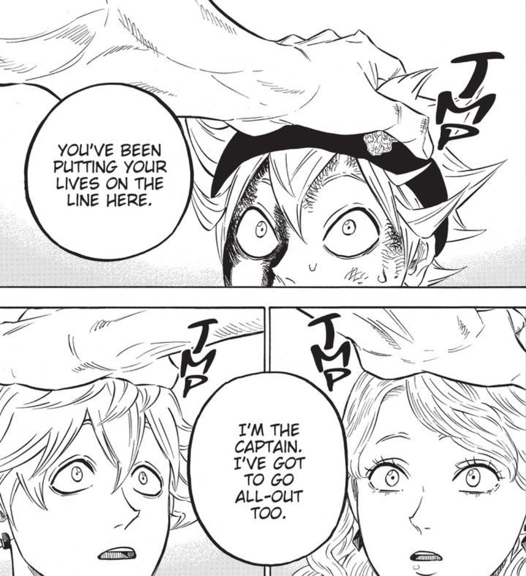 JackOATzDaGOAT's tweet photo. PLEASE TELL ME YOURE PICKING UP WHAT TABATA IS PUTTING DOWN!!! 

ITS HIM!! HE IS HIM!!! THE TORCH IS FINALLY BEING OFFICIALLY PASSED AND ASTA IS HERE TO PROVE HIS WORTH TO THE PLACE THAT TRIED TIME AND TIME AGAIN TO REJECT HIM!!! This is my fucking series bro! #BCSpoilers https://t.co/tcXWxm2orx