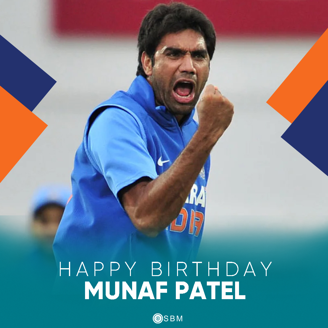 Here\s wishing the former Indian pacer, Munaf Patel a very Happy Birthday     