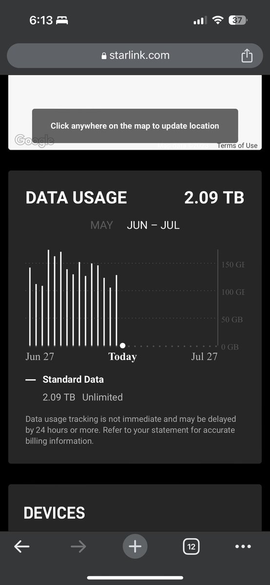 SuntemiTech's tweet image. 2 weeks of internet usage. #Starlink is worth its investment.