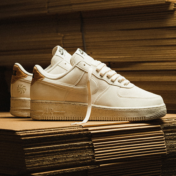 Nike Men's Air Force 1 '07 Lv8 Next Nature Cork Casual Shoes In Phantom/sail/black