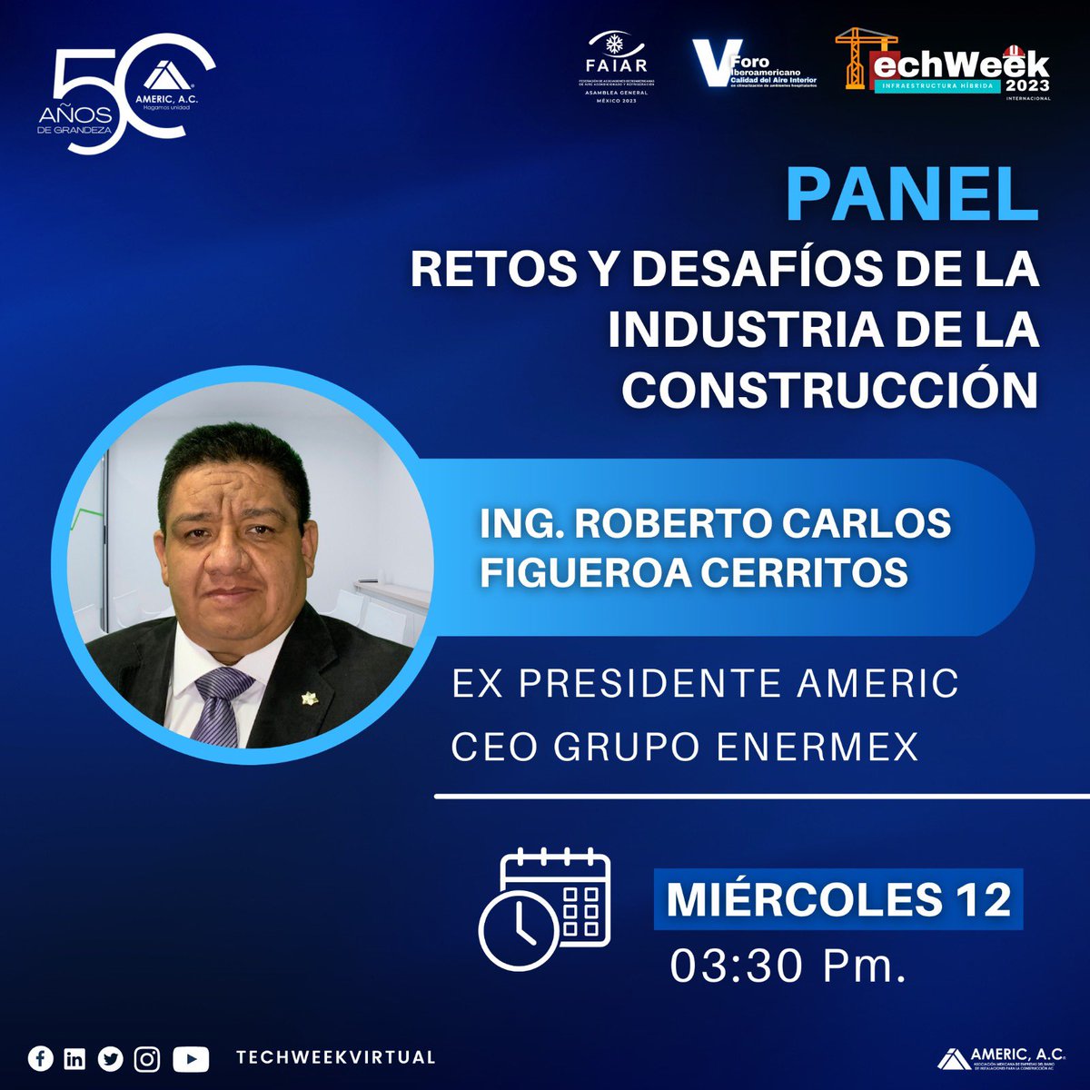 Nos saludamos mañana en tech WEEK AMERIC