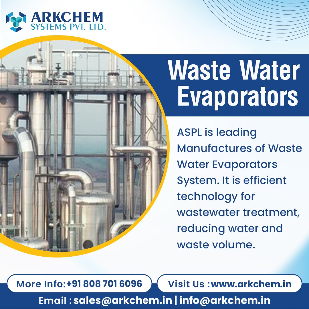arkchemsystems's tweet image. Efficiency Redefined: Arkchem Systems Waste Water Evaporators Optimizes Resource Utilization.

arkchem.in

#arkchemsystems #turnkeysystems #distillationsystems #evaporationsystems #Processengineeringcompany #dryingsystem #extractionsystems #mixingsystem
