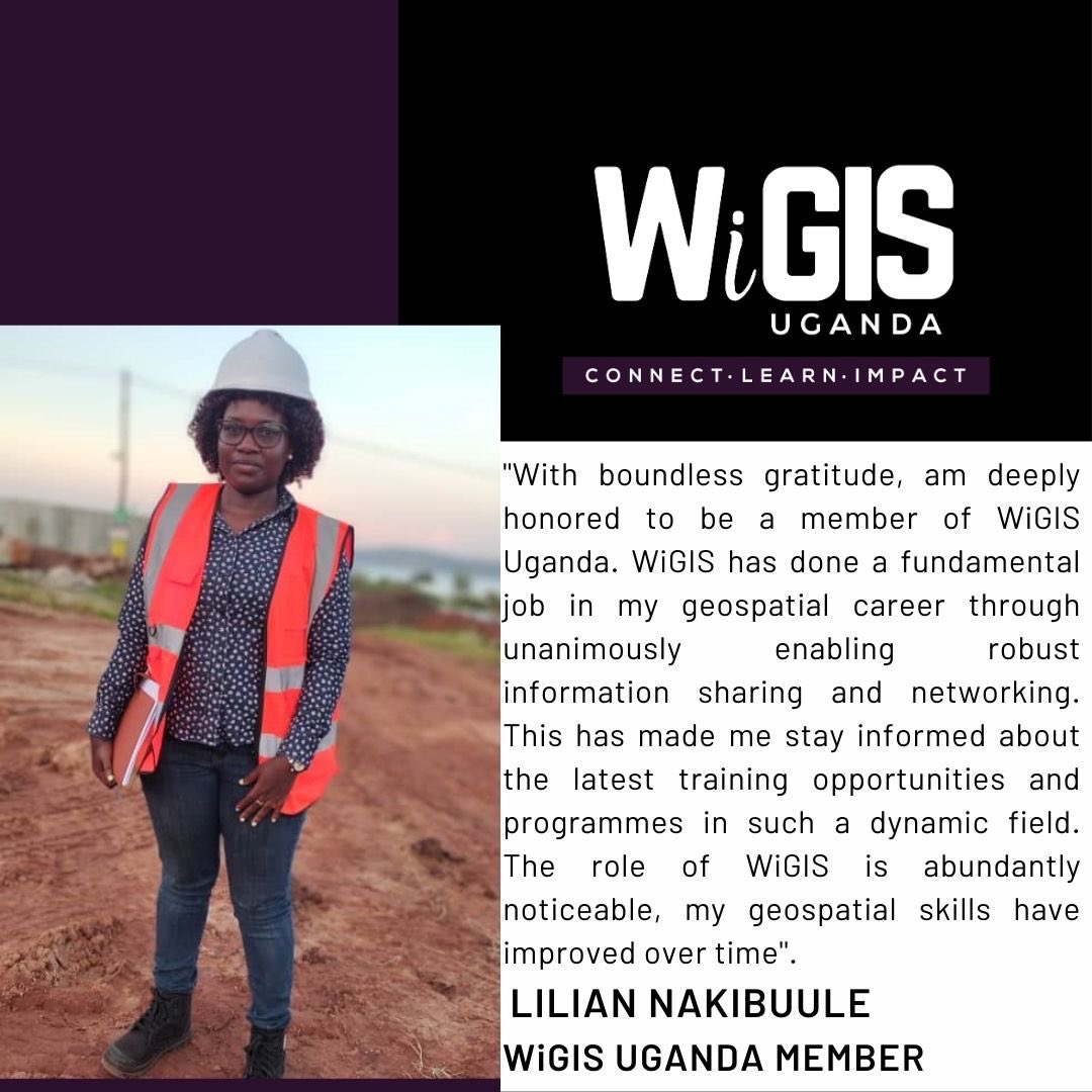 In our #WeAreWiGISUG Wednesday, we are humbled to profile our lovely Lilian Nakibuule! She shows her gratitude to everyone who has inspired her, shared an opportunity and connected with her! @NdejjeUnive