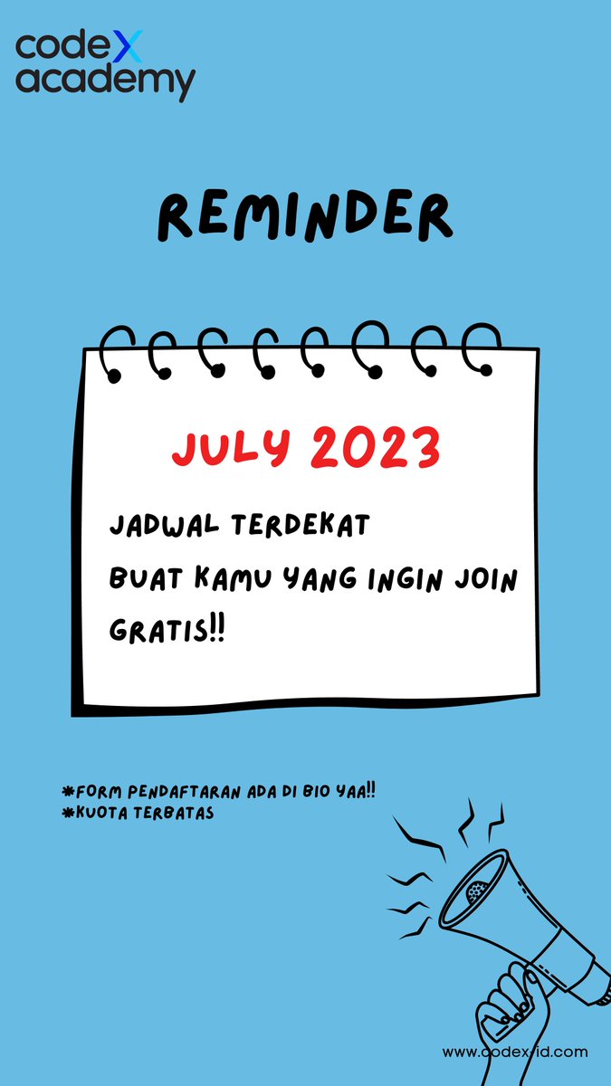 codexacademyid's tweet image. We&apos;re #hiring a new Junior Programmer to be part of our online bootcamp student at Code X Academy. Apply today or share this post with your network.

#codexacademy