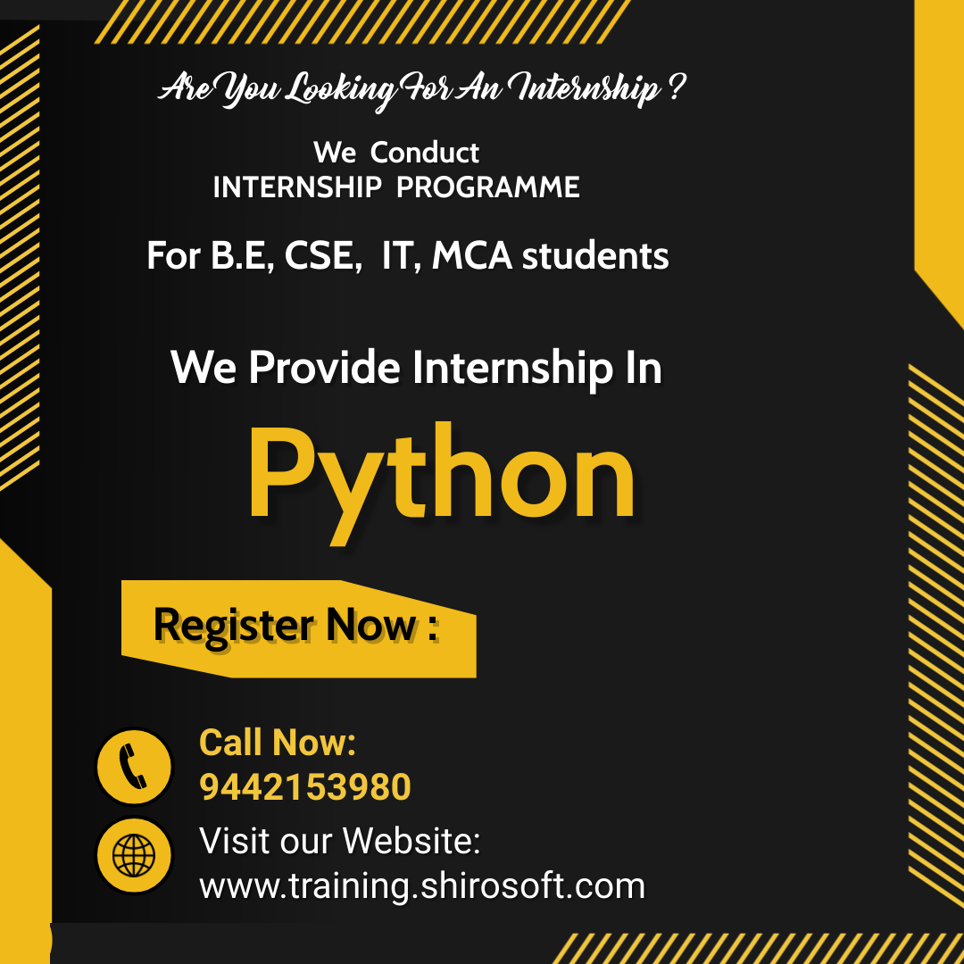 TrainingShiro's tweet photo. Shiro Software Solutions is a Software Development Company and a Training Institute. https://t.co/0PSmFlVnV5. we provide internship training course for #CSEstudents #ITstudents #MCAstudents #internshiptraining #internshipindigitalmarketing #internshipinpython https://t.co/nMkw6h7m2g