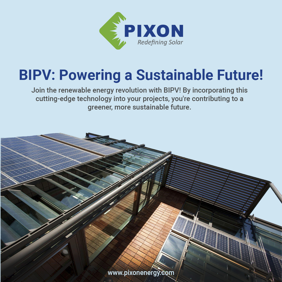 pixon_energy's tweet image. From Energy-Generating facades to Financial Savings, BIPV is shaping a greener future!

#InstallSolar #solarenergy #technology #pixon #pixonsolar #solarpower #solarpanel #renewableenergy #sunlight #electricity #architecture #generation #future #sustainable