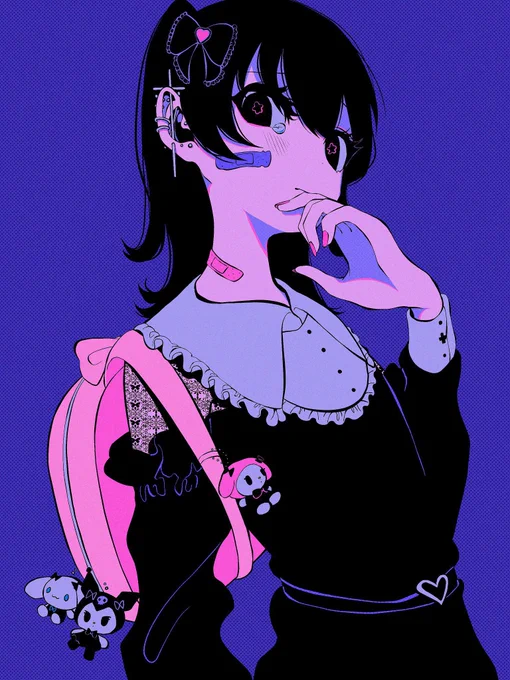 #PortfolioDay2023 #PortfolioDay  hi ~ Hello, I'm 1:09(Ichiki)! I'm drawing a design-like illustration in fluorescent colors! :)
