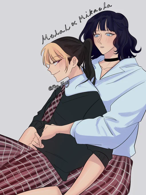 Mikaela x Melah  I like this pair so much and I'm just new to it XD   