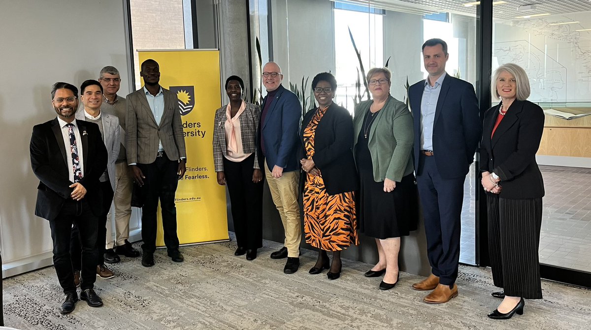 SRaneskold's tweet photo. Very happy to host the Kenyan Education Attaché Flora Mulatya at Flinders University today, discussing partnerships and study opportunities! And of course, hear from Kenyan students about their great experience at Flinders 😁 @KHC_Canberra @Flinders @GirirajssRaj @swallowneurolab https://t.co/CaYb0YXXmH