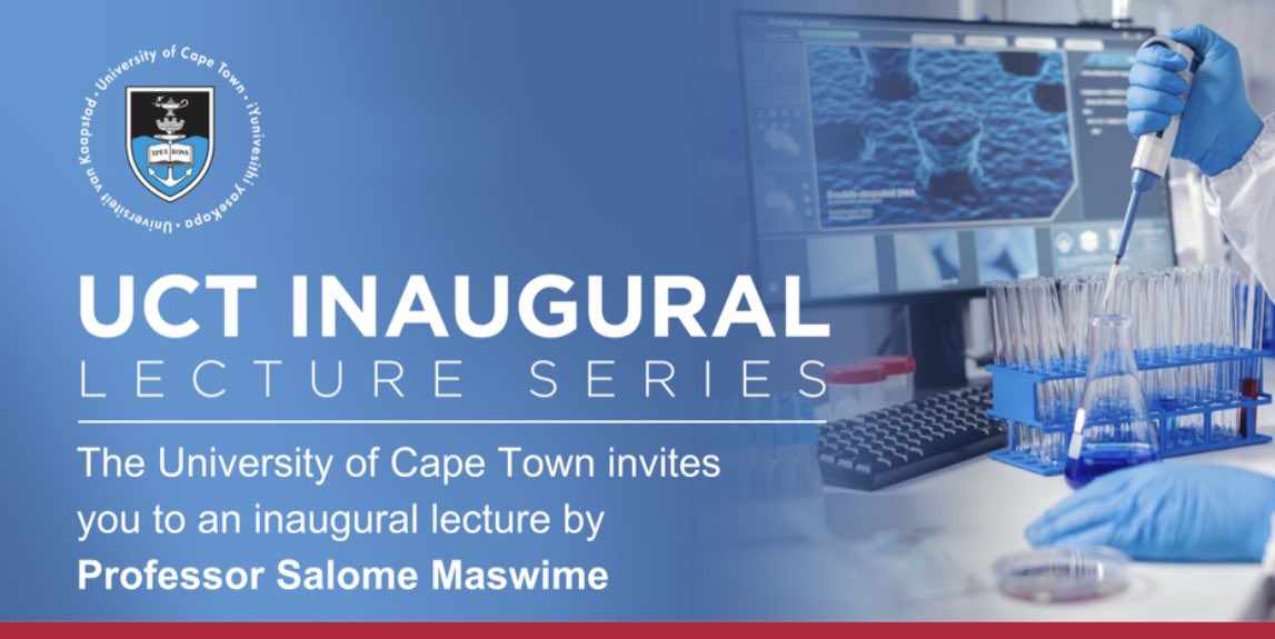 My inaugural lecture today 🤗 at 5pm SAST on upper campus, New Lecture Theatre UCT. For livestream please follow <a href="/UCT_news/">UCT</a>