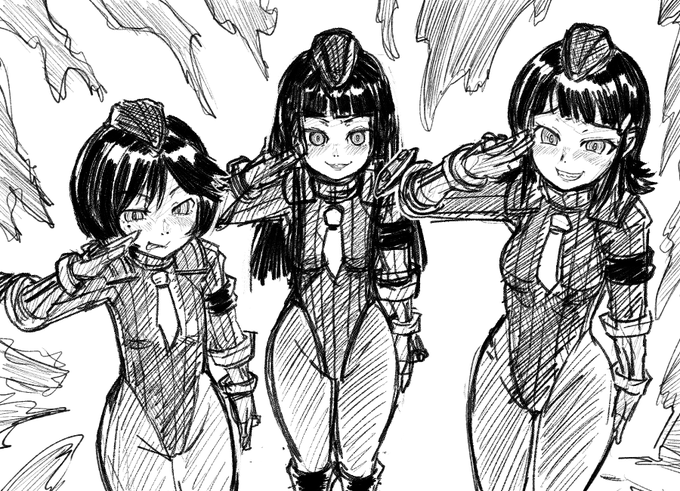 地獄の少女なベガ親衛隊あいちゃん・ゆずき・ミチル②
表情変化版作りましたー洗脳で絶対しない悪い表情させるのいいよね 