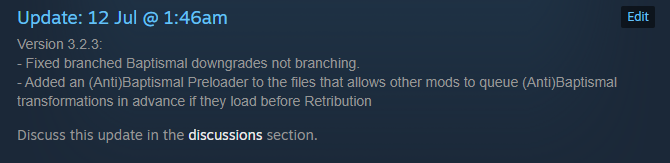 RetributionDev's tweet image. Retribution has been updated to Version 3.2.3: