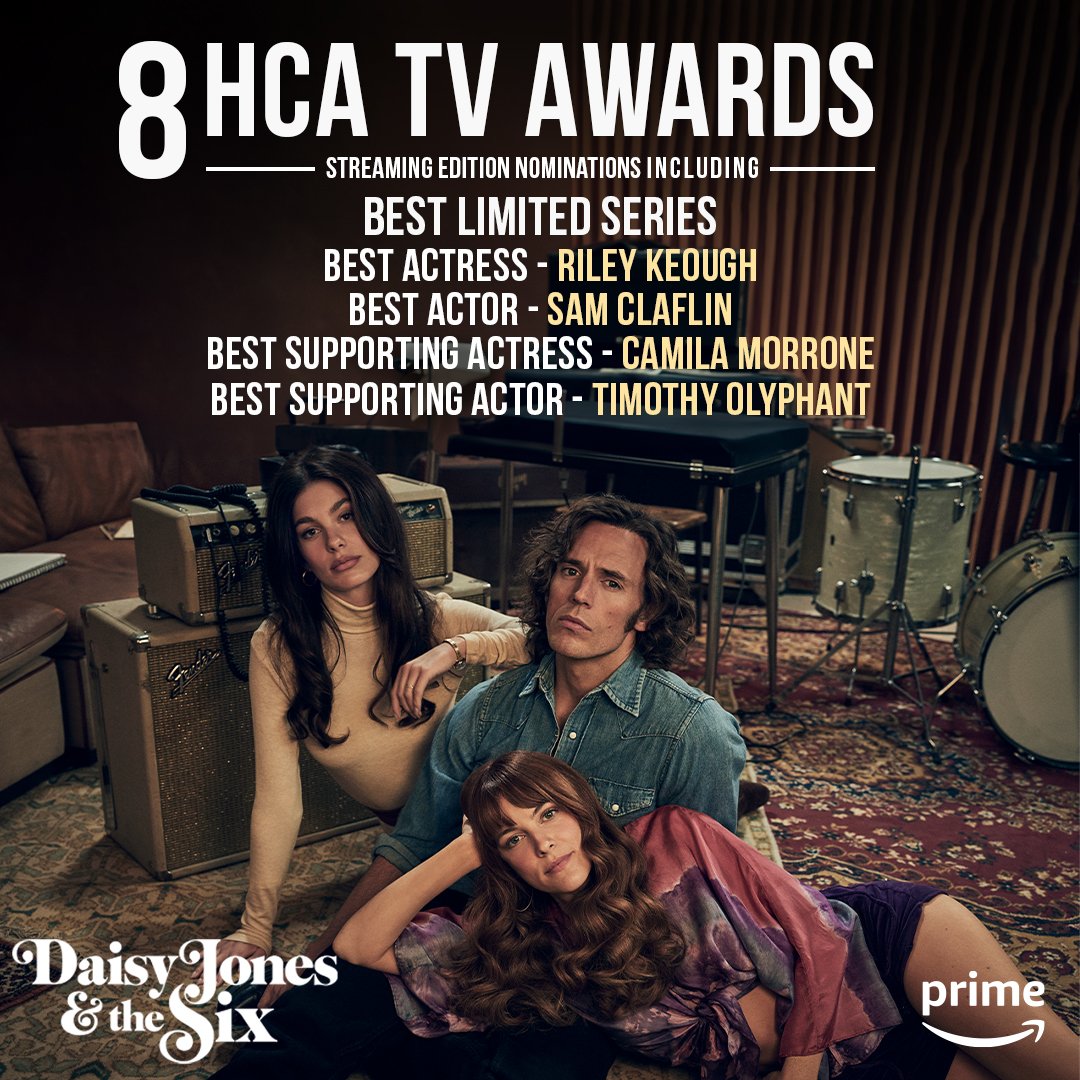 #DaisyJonesAndTheSix is nominated for 8 #HCATVAwards including Best Limited Series✨