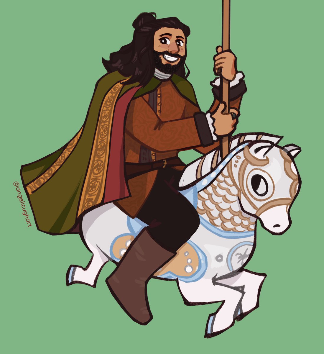 angelicughart's tweet image. fearsome warrior riding into battle #wwdits #whatwedointheshadows #nandor