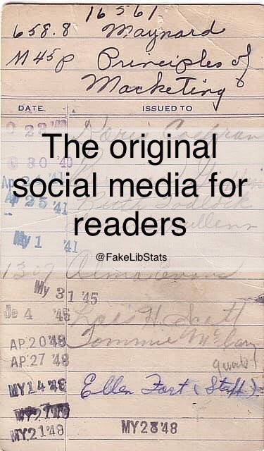 Fake Library Statistics tweet media