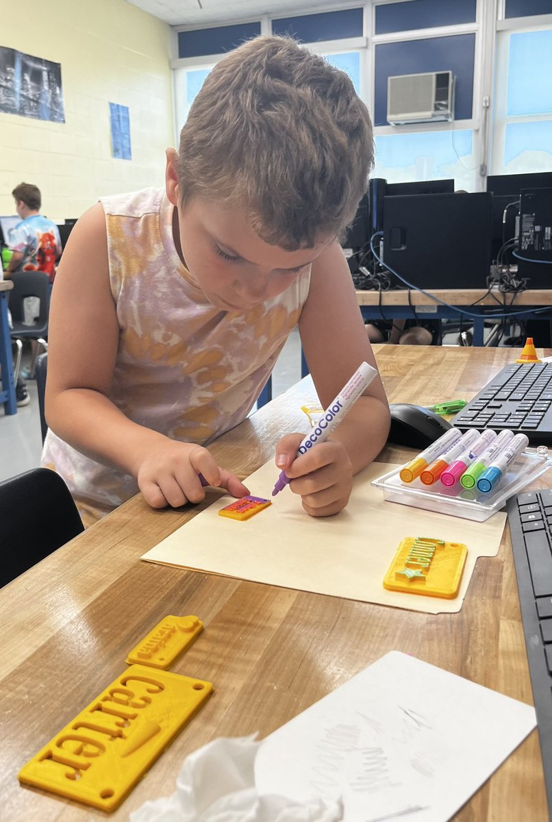 2nd day at GET SMArT  Camp today showcasing our Beginner Woodworking Academy and our 3D Creative Design programs.  #STEM #Camp