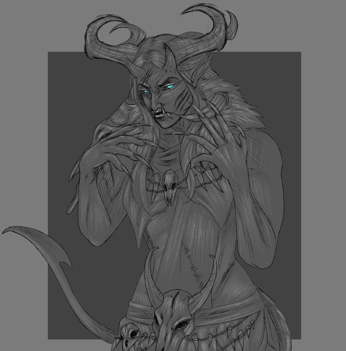 OG_CaptainSalt's tweet image. Ruanne - my tiefling barbarian