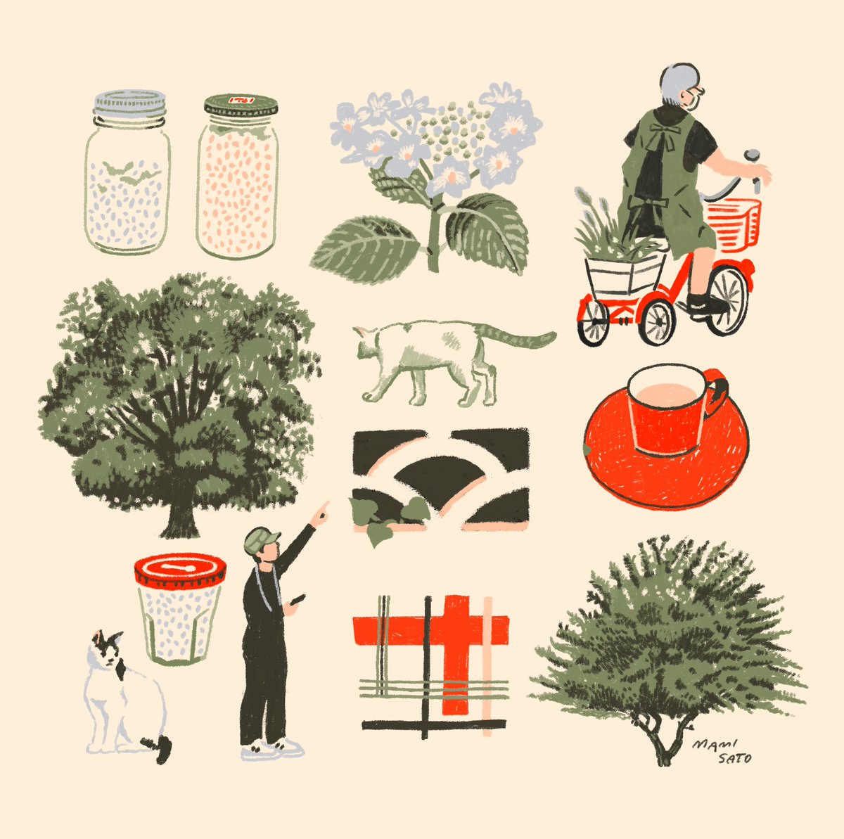 potzkun's tweet photo. Hello #PortfolioDay I live in Japan. In this series,I draw things close to me. https://t.co/09mjoT3kWk