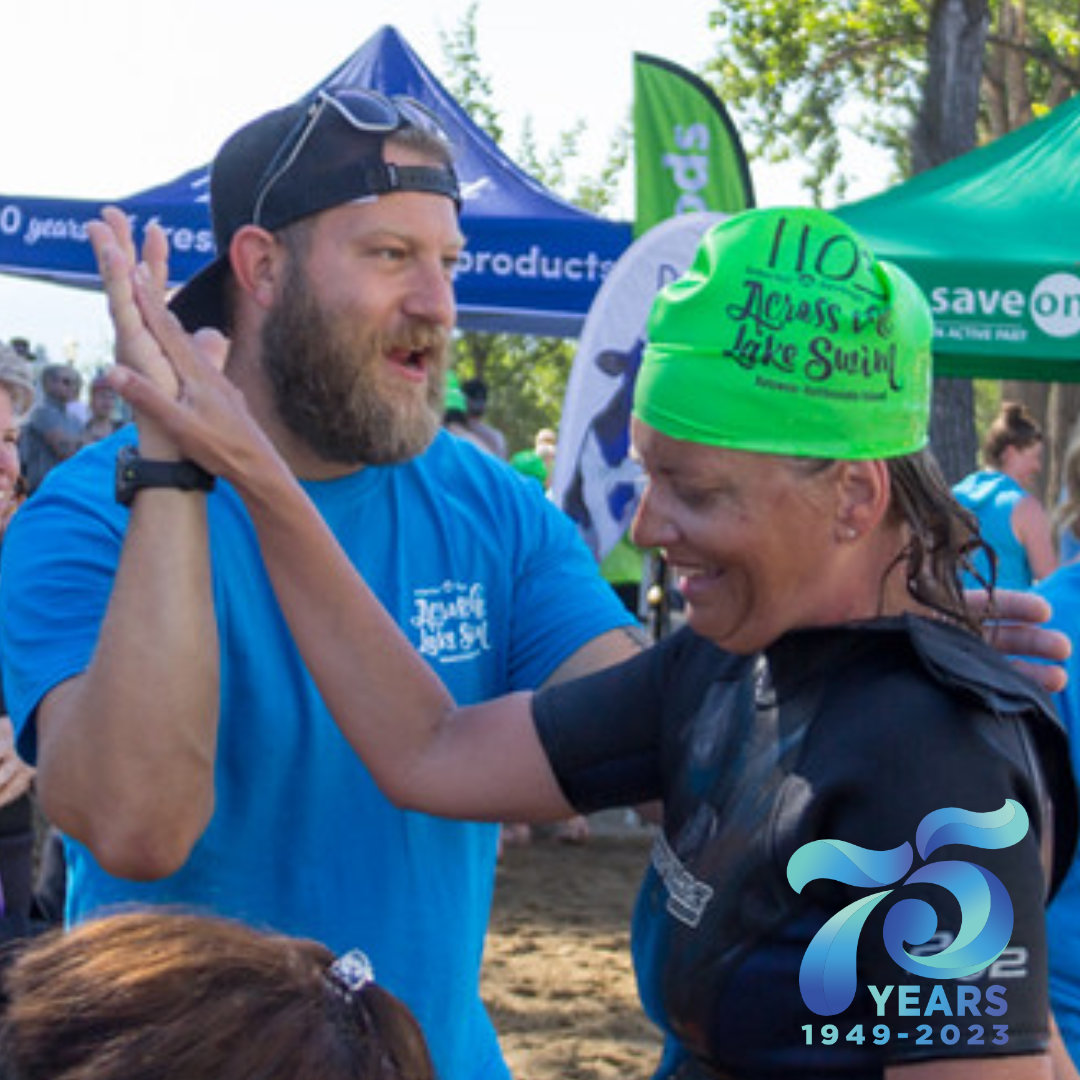 🌟 Volunteer with us and celebrate 75 years! We need YOUR help on July 15th to make Kelowna's oldest sports event a success! 🎉 Enjoy a delicious pancake breakfast 🥞, get a famous towel 🏖️, and be entered into the grand prize🎁! Sign up: atlswim.io/Eqrd 🙌🎉