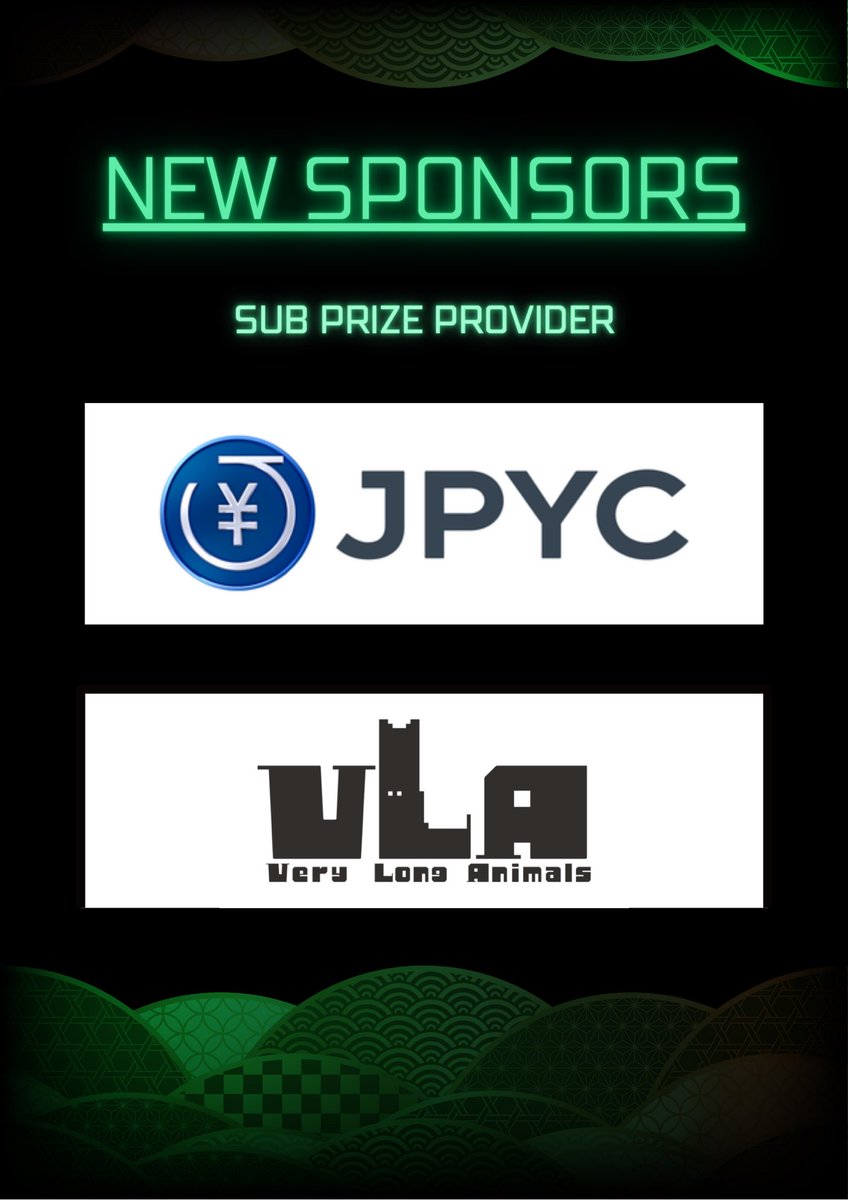 akindo_io's tweet photo. <#UndefinedHackerHouse>

New sponsors of🗼Stage is coming🎉🎉
@jcam_official 
@VLA_JAPAN 

Make awesome hacks with their resources😎

Main prize is provided by @AstarNetwork_JP .

📲Get the latest news
https://t.co/RQUCEhlXAh

#astar #JPYC #ベリロン #verylonganimals https://t.co/qut0f2vsaq