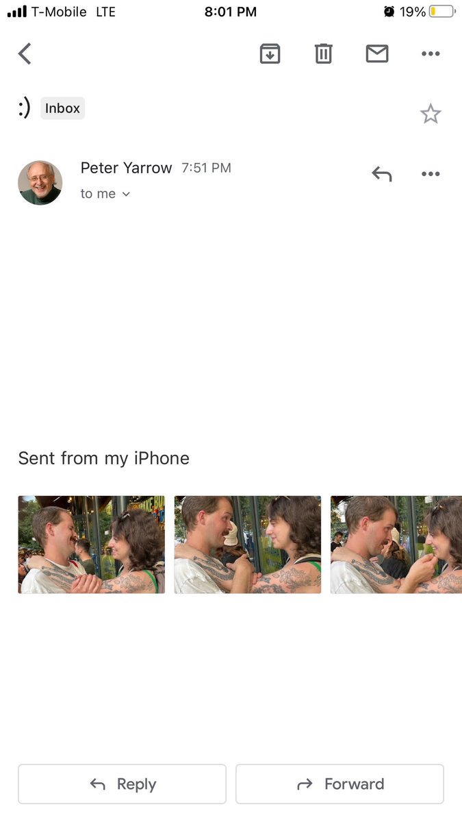 regret to inform u all that not only did the elderly couple in line behind us at veselka asked if they could take some photos of us bc we look so sweet together, the waitress then informed us our personal photographer was the peter of peter paul and mary