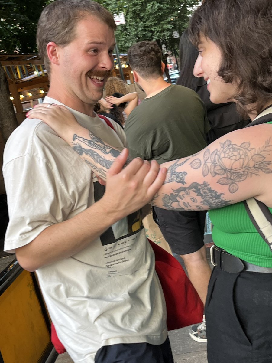 lllliatttt's tweet photo. regret to inform u all that not only did the elderly couple in line behind us at veselka asked if they could take some photos of us bc we look so sweet together, the waitress then informed us our personal photographer was the peter of peter paul and mary https://t.co/IJvy8nMAV7