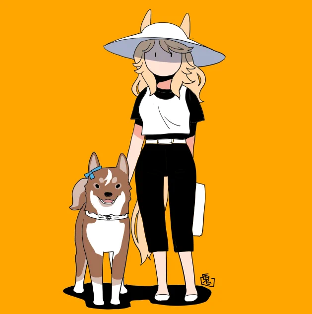 四国犬バンブー 「散歩、行くっすよ!!」