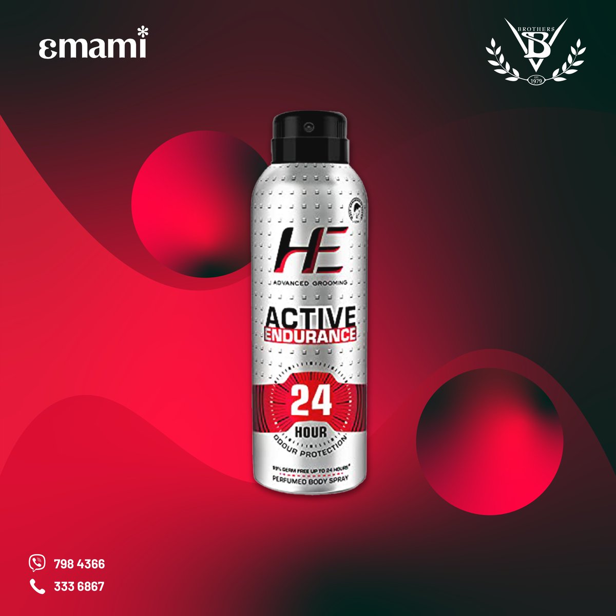 VB_Brothers's tweet photo. HE Active Endurance Perfumed Body Spray is the best choice to stay fragrant and keep you fresh.

Available for wholesale from VB Baazaar and retail from VB Mart.

#vbbrothers #vbmart #vbmaldives #vb https://t.co/zMg18diI6e