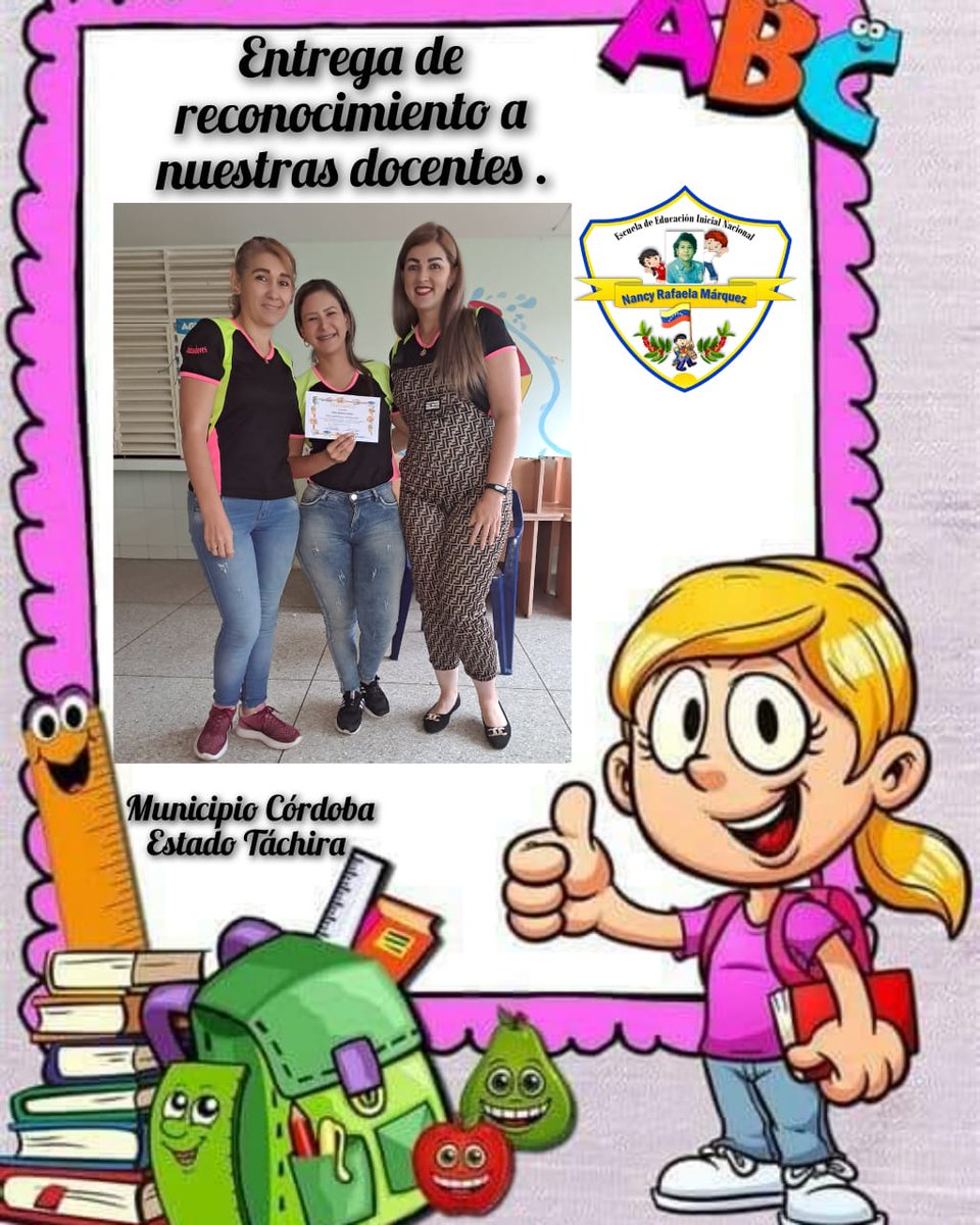 Realizando entrega de reconocimiento a nuestras maestras por sus experiencias significativas excelente equipo mis prof felicitaciones <a href="/_LaAvanzadora/">Yelitze Santaella</a> <a href="/Berzabethg1/">Berzabethgandicaoficial</a> <a href="/CordobaFlorece/">CórdobaFlorece</a> <a href="/CDCETachira/">CDCE Táchira</a> <a href="/coordinicial/">CoordinicialTach</a> @MPPEDUCACION <a href="/Crazet2011/">Crazet2011</a>