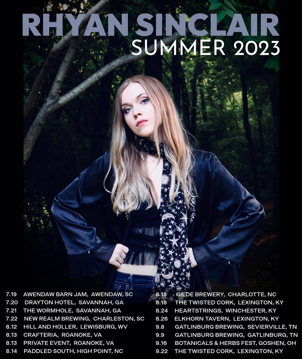 rhyansinclair's tweet photo. Getting ready to hit the road soon…would love to see ya out there! 💜🌙🔮⚡️ https://t.co/d18c5tyk10