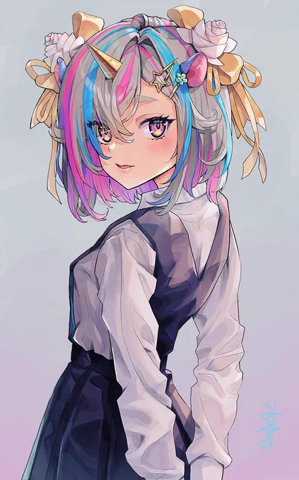 ユニコ習作Kamvas 24 Plus使用 #HUION創作 