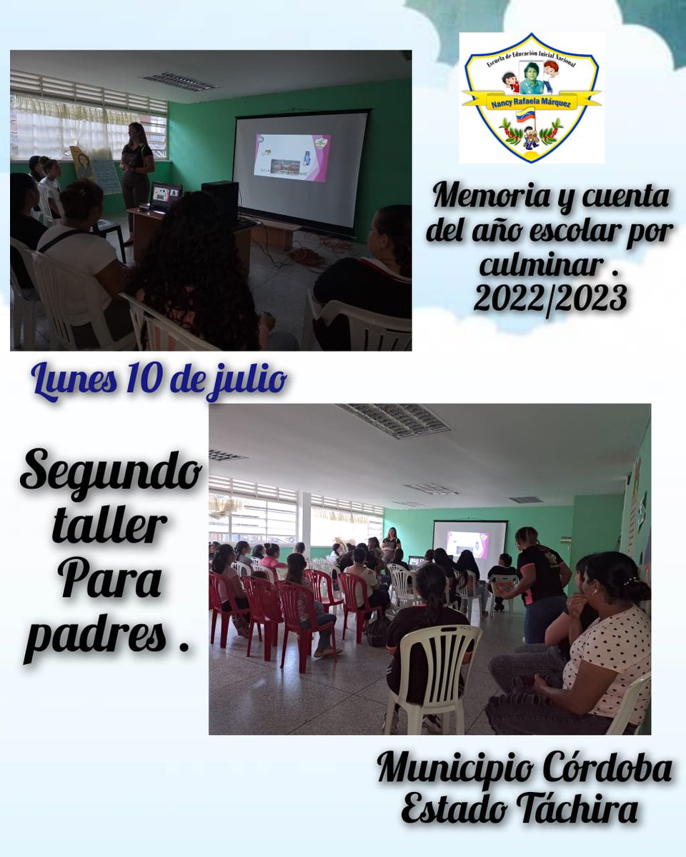 Se llevó a cabo la Memoria y cuenta del año escolar 2022-2023 en presencia de padres y representantes todo el personal adscrito a nuestra institución donde s presentarón facturas de todos los gastos e ingresos del año <a href="/Berzabethg1/">Berzabethgandicaoficial</a> <a href="/_LaAvanzadora/">Yelitze Santaella</a> <a href="/CDCETachira/">CDCE Táchira</a> <a href="/coordinicial/">CoordinicialTach</a>