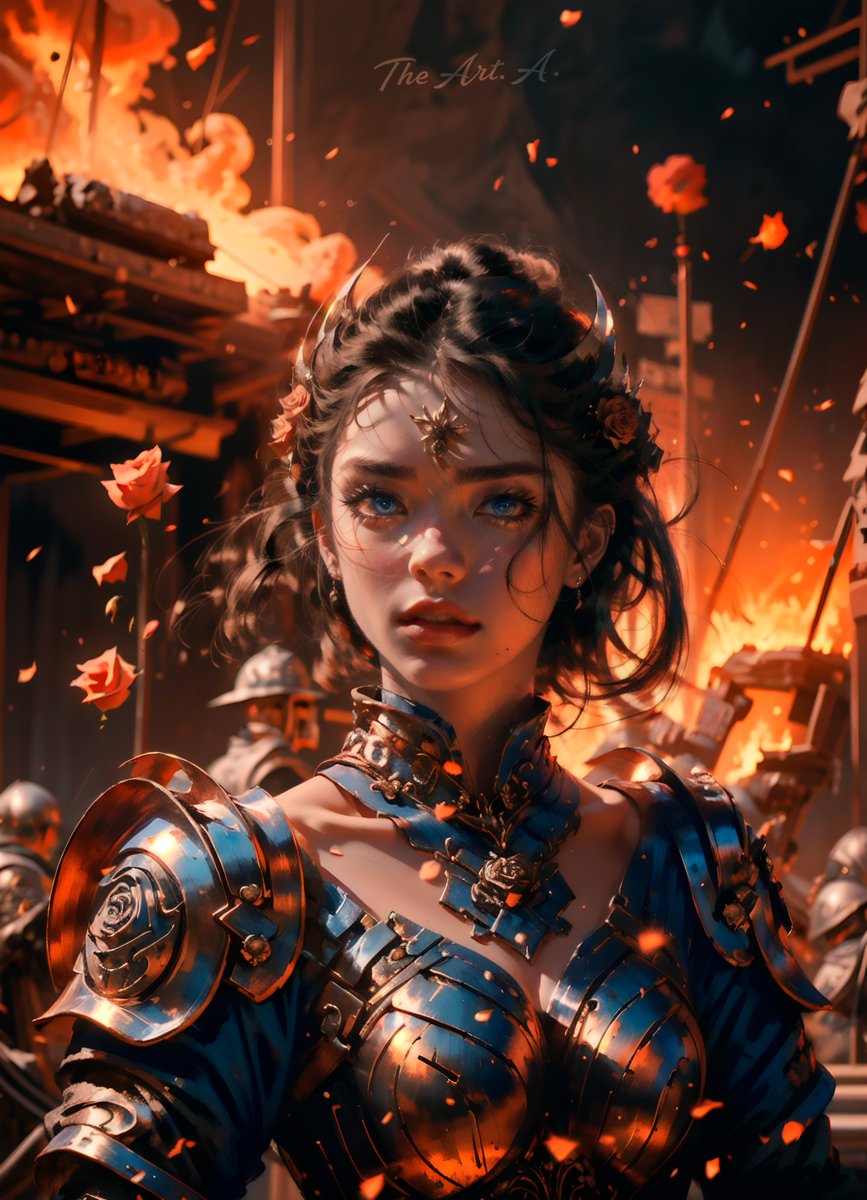 TAalgorithmist's tweet image. ❤️‍🔥 Fire ❤️‍🔥

#aiart
#aiartist
#aiartshow
#aiartwork
#aiartcommunity
#aigenerator
#generativeai
#digitalart
#digitalartwork
#digitaldrawing
#digitalillustration
#fire
#fantasyart
#fantasygirl
#girlportrait
#war
#illustration
#painting
#portraitbeauty
#princess
#quen