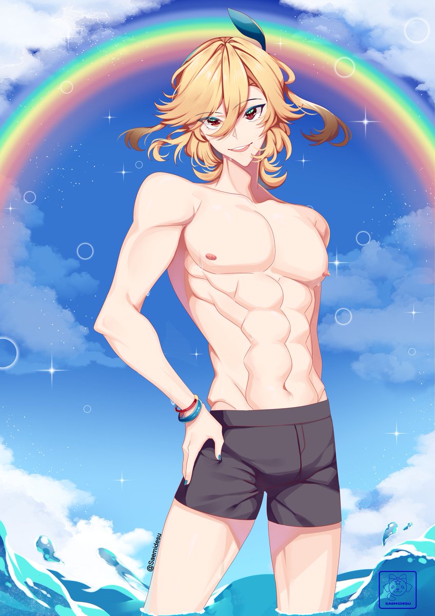 Saemidesunya's tweet photo. Hello ~ I'm Sae, an anime booba illustrator from Malaysia~ 
I like drawing hot men n women~ mainly draws genshin n vtubers~

TQ for stopping by RT appreciated~ <3
#PortfolioDay #ENVtuber https://t.co/tGkfbouCyn