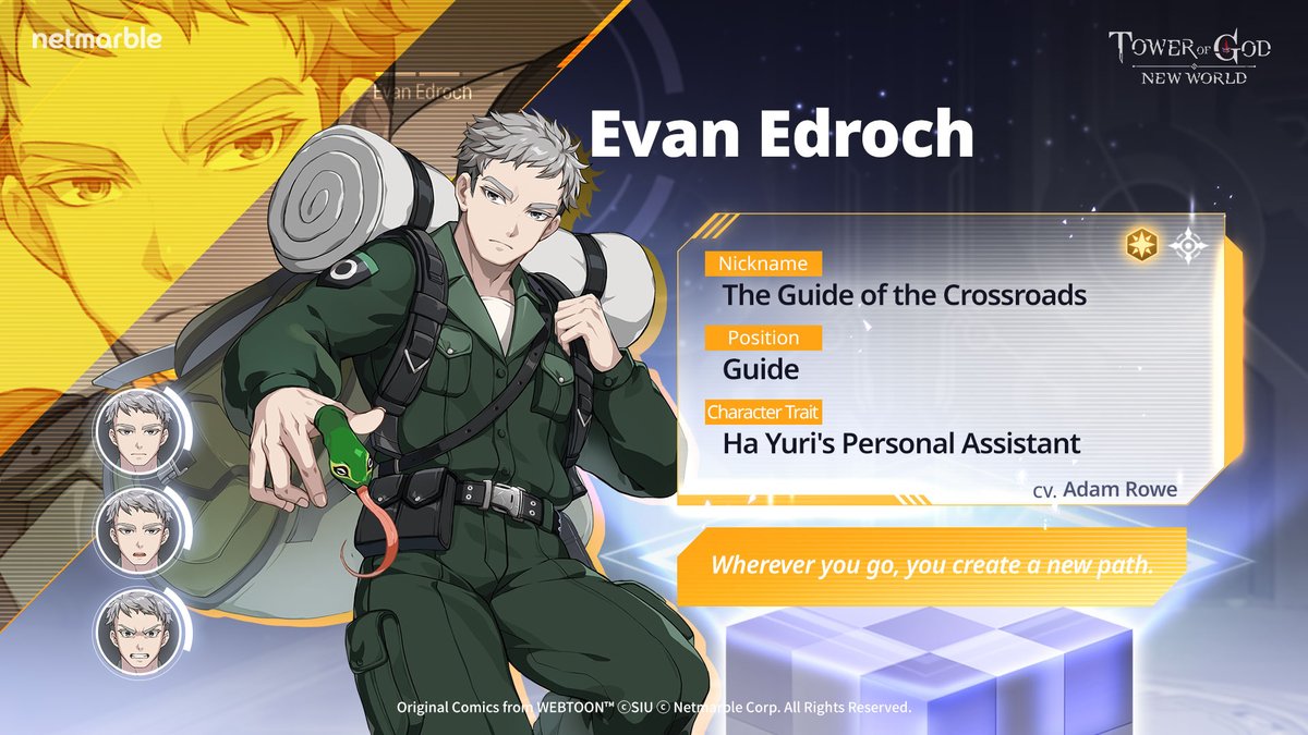 ToG_new_world's tweet photo. 📣 <Tower of God: New World> Introducing Evan Edroch
#fastship #guide #royalfamily
#netmarble #TOGNW #towerofgod #webtoon #game #illustration https://t.co/RIyPFXccID