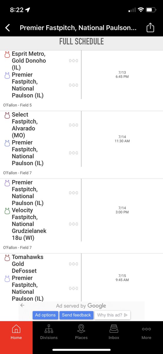 Here’s our schedule for this weekend! <a href="/SavvyTourneys/">Savvy Softball</a> should be a great tournament!