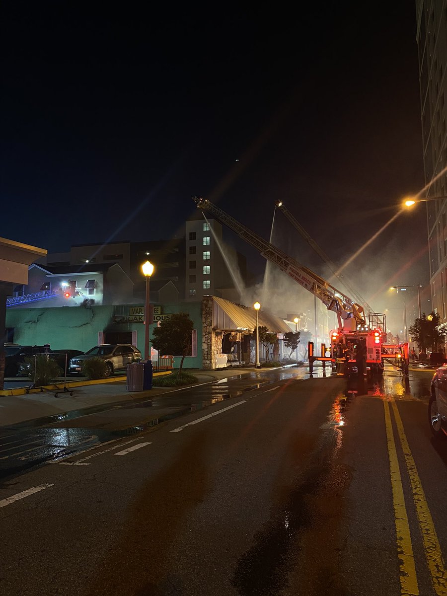 On scene at the Virginia Beach Oceanfront, where a fire broke out earlier today at the T-shirt factory. Crews are still fighting to put it out, hours after. Switching it up tonight, shadowing <a href="/MichelleWolfTV/">Michelle Wolf</a>! <a href="/WAVYinterns/">WAVY-TV 10 Interns</a> #week5