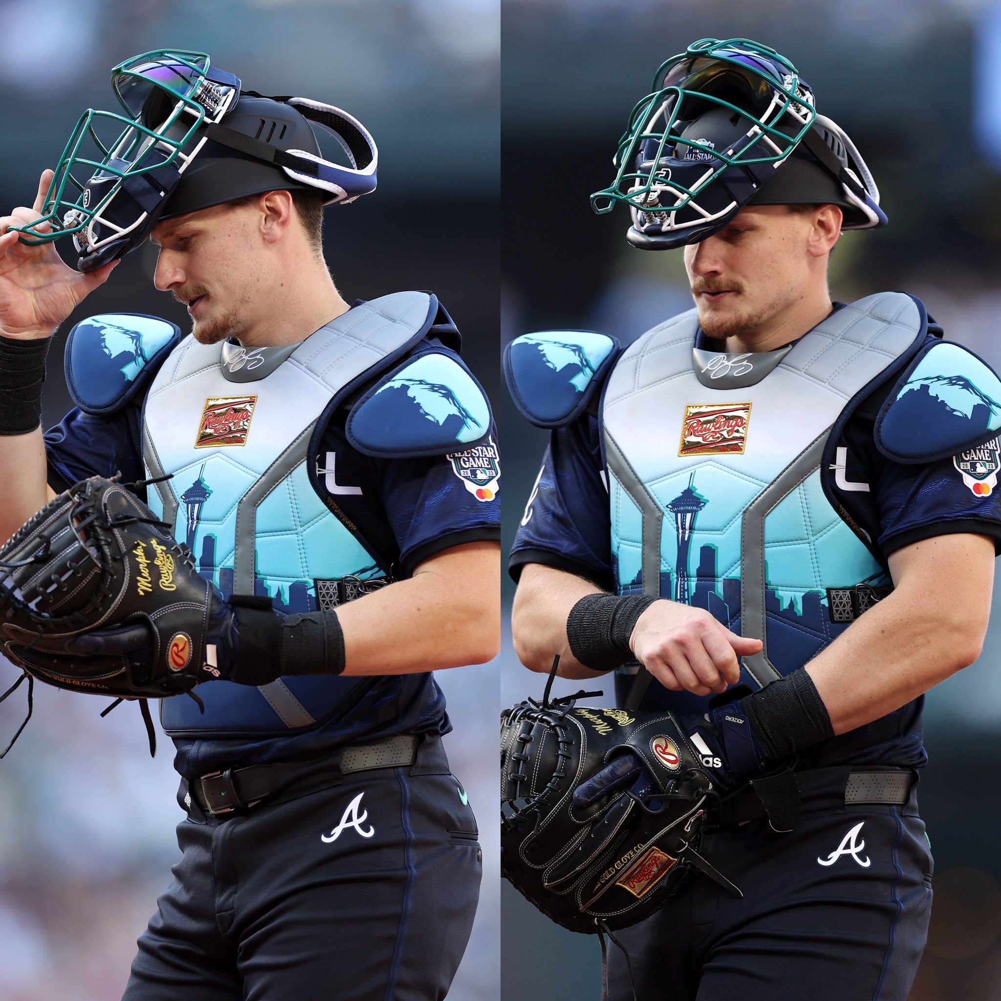 MLB Life on X: Braves catcher Sean Murphy's custom Seattle gear for the  #AllStarGame  / X