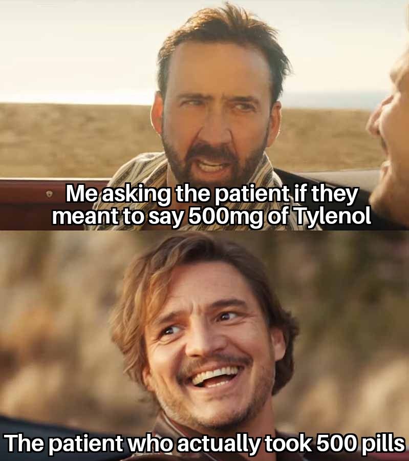 EM Board bombs on Twitter "Start NAC in any patient with signs of