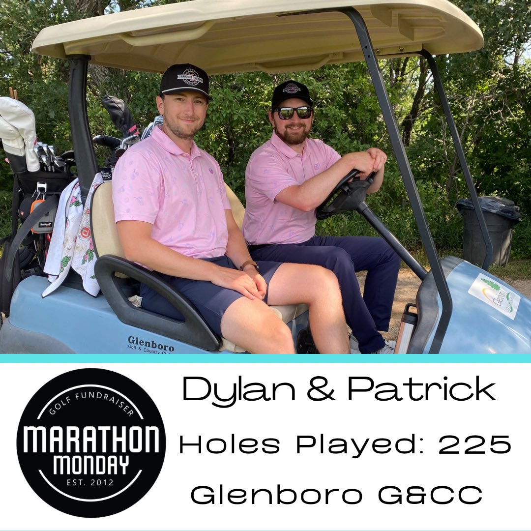 m_mgolf's tweet photo. Marathon Monday 2023

- 1,102 Holes played
- 225 by Dylan &amp; Patrick 
- Record setting funds raised, and counting 

Thank you to everyone who played and supported this year. 

Full update:

https://t.co/LGr9KozZ0l https://t.co/QMWedEvw3r