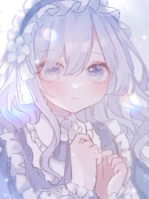 #作品をみてくださいあわよくばフォローしてください祭 女の子のオリジナルイラストを描く絵師です! 紫の子たち集めました見てってください～